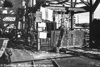 The pit head at the Mendip colliery, 22 August 1962, click to view larger.