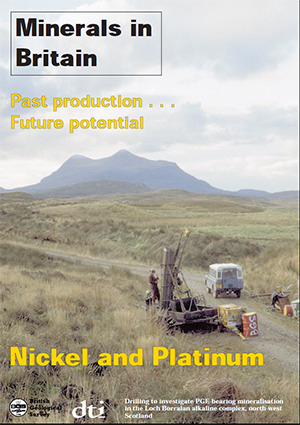 Minerals in Britain: nickel and platinum. BGS (c) UKRI.