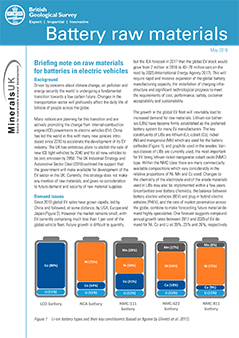 Download Briefing Note- Battery raw materials. BGS©NERC
