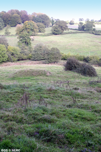 Surface remains of coal workings, Benter