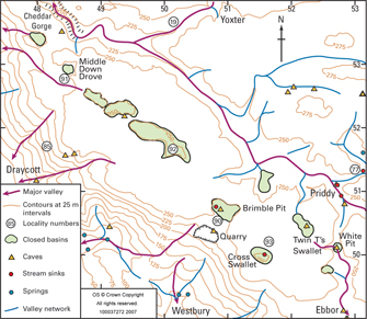 Topographical map of closed depressions (click to enlarge view)