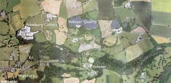 Aerial view of the Vobster area (click to enlarge view).
