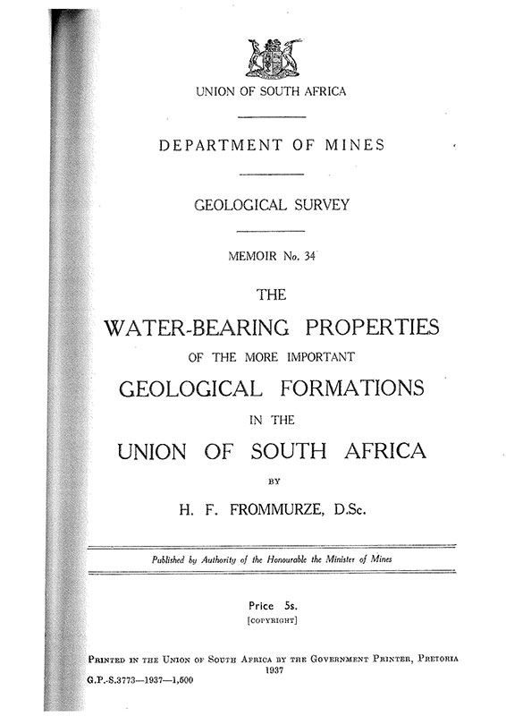 RSA 1937 From murze aquifer properties RSA01