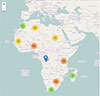 Search geographically using the interactive map.