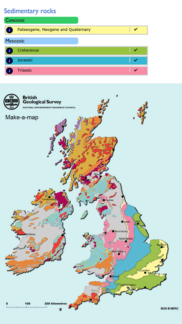 Make-a-map of the geology of the British Isles