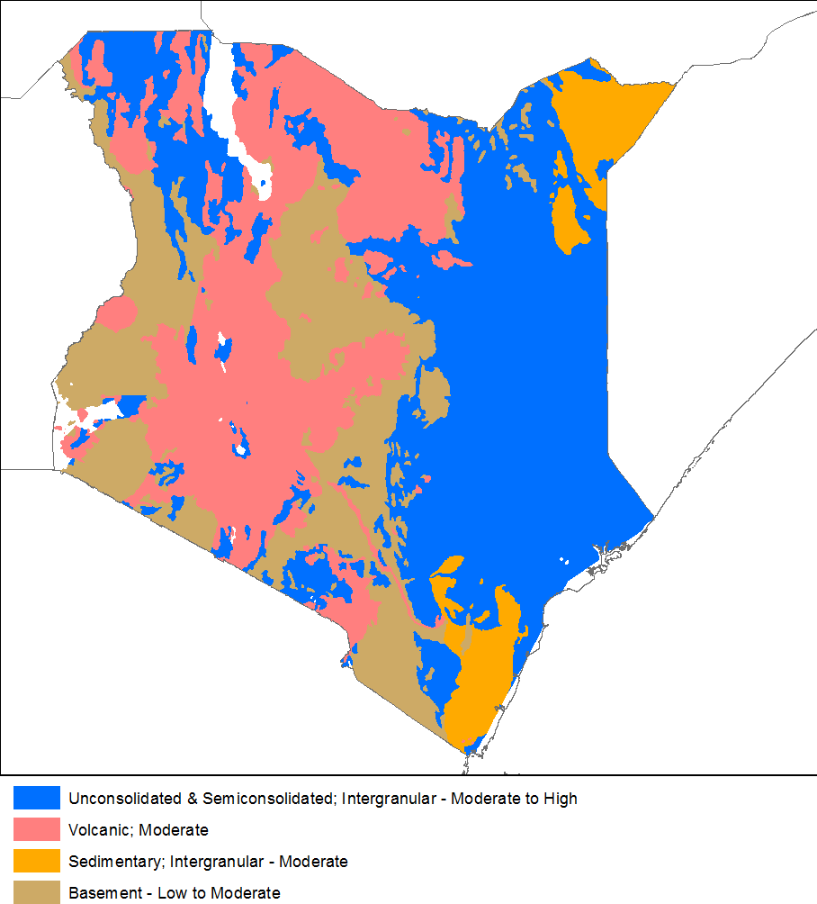 Africa Groundwater Atlas British Geological Survey BGS   Kenya Hydrogeology2 