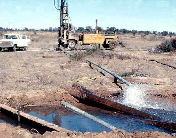 A high yielding borehole in Botswana