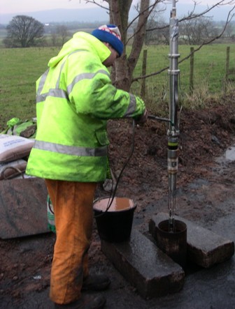 Geophysical logging of a borehole in the Eden Valley