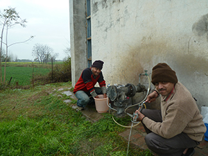 Figure 2: groundwater sampling in Bist-Doab field area by NIH