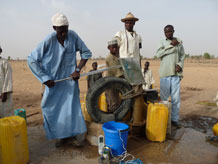 Groundwater was sampled from shallow groundwater supplies less than 50 m deep (boreholes with handpumps)
