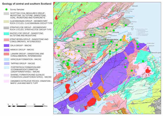 Geology of central and southern Scotland