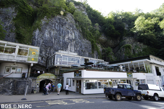 The entrance to Gough's Cave, Cheddar