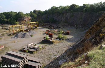 Use of quarry for light industry, Emborough Quarry