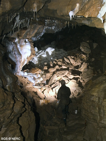 Bat Passage, GB Cave, near Charterhouse