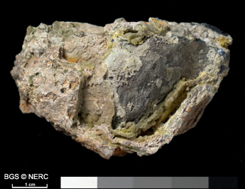 Pyromorphite on galena