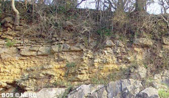 The classic De la Beche unconformity at Vallis Vale