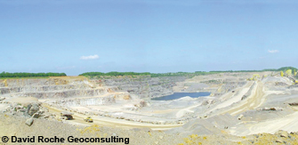View of Whatley quarry from the west.