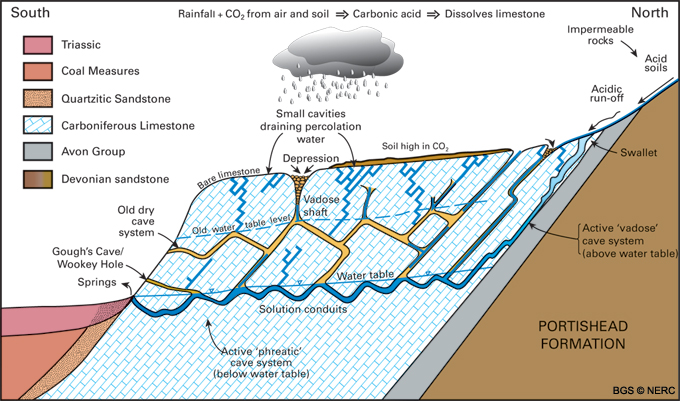 how get caves formed diagram