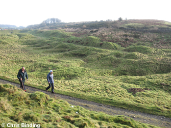 Buddle pits and tramways, Charterhouse