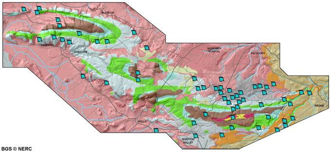 Map of mines