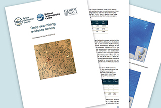 Deep-sea mining evidence review. BGS © UKRI