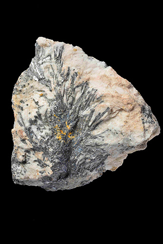 Stibnite, the main ore mineral of antimony, BGS©NERC