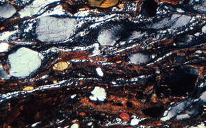 mylonite, Outer Hebrides Thrust Zone. Photo, J Mendum